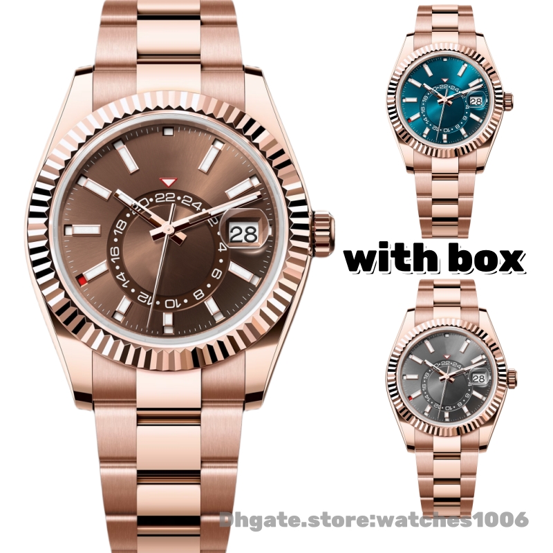 Luxury Mens Automatic Mechanical Watch Designer Watches 42MM Classic wristwatch Luminous waterproof Stainless steel Fashion watch with gift box