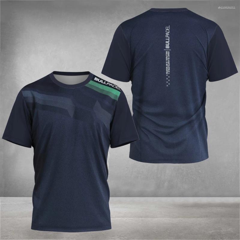 Men's T Shirts 2025 Padel Print Quick-drying Short Sleeve Tennis Breathable Wear Ultra-thin Fitness T-shirt Casual Top