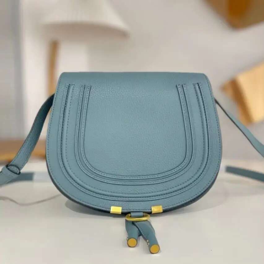 Fashion Genuine Leather Crossbody Classic Vintage Saddle 2025 Female Natural Grain Cowhide Shoulder Bag High Quality