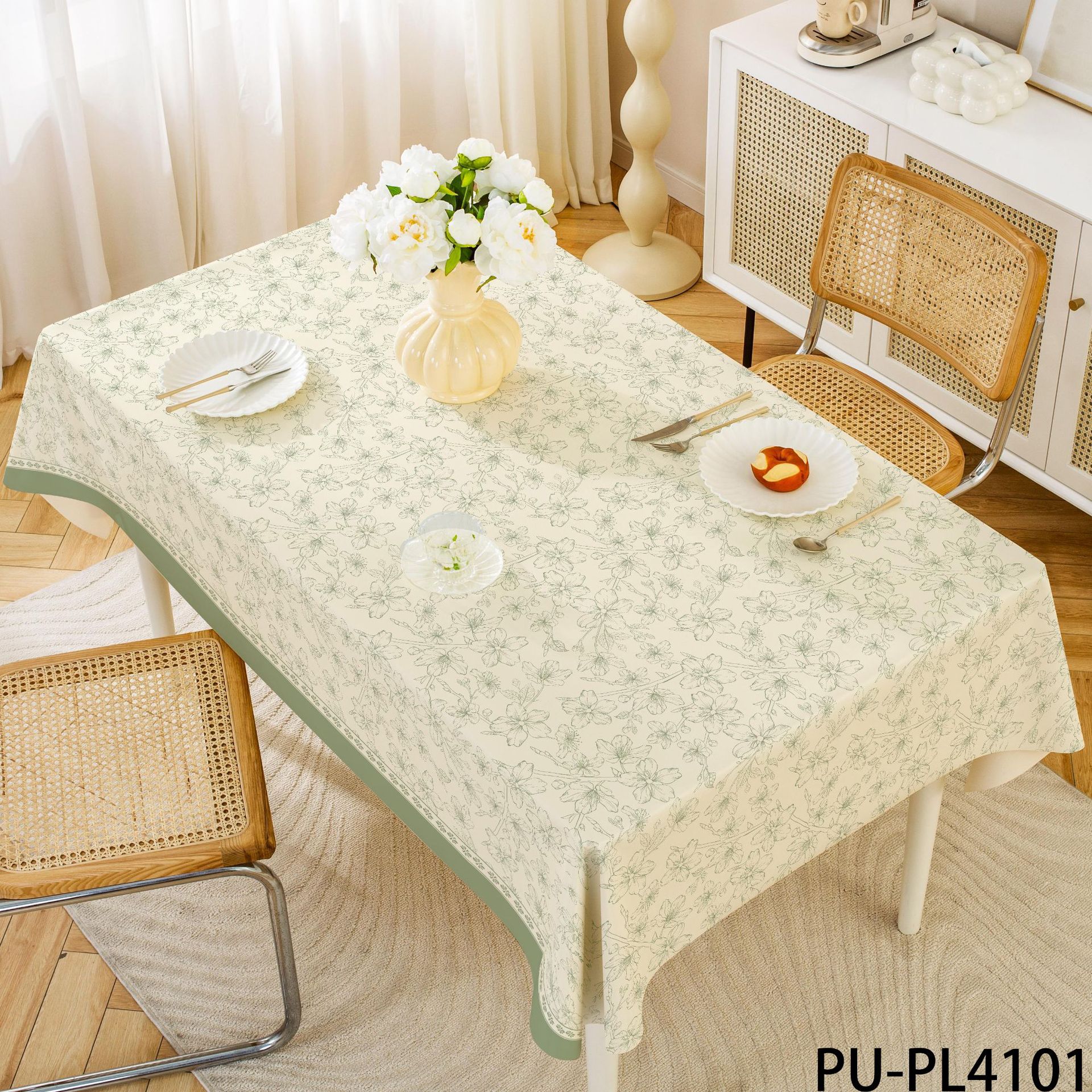 A718 light luxury high-grade home tablecloth pvc waterproof and oil-proof ins style rectangular coffee table tablecloth tablecloth wholesale