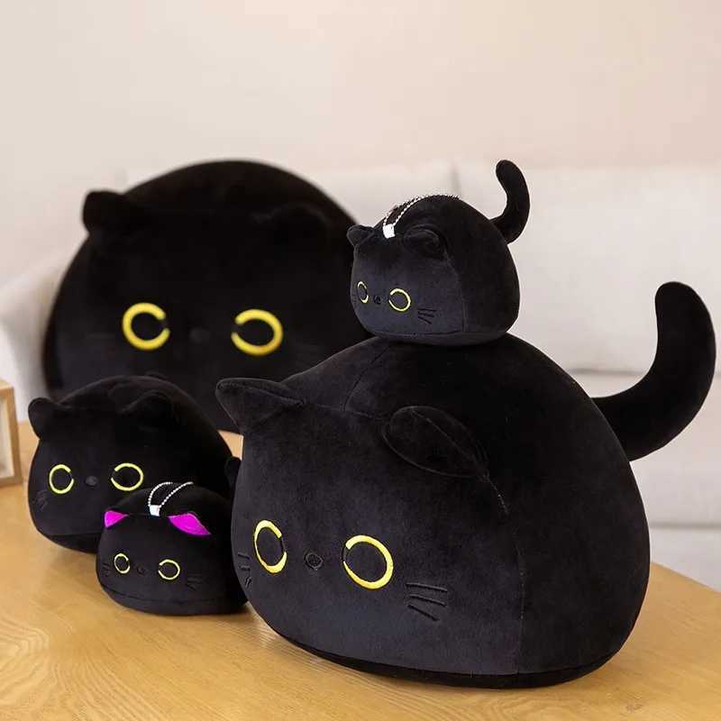 Top Quality 10/30Cm Doll Small Pendant Cute Pillow Pad Ins Black Cat Toy Girl Gift Plush Stuffed Toyt250504