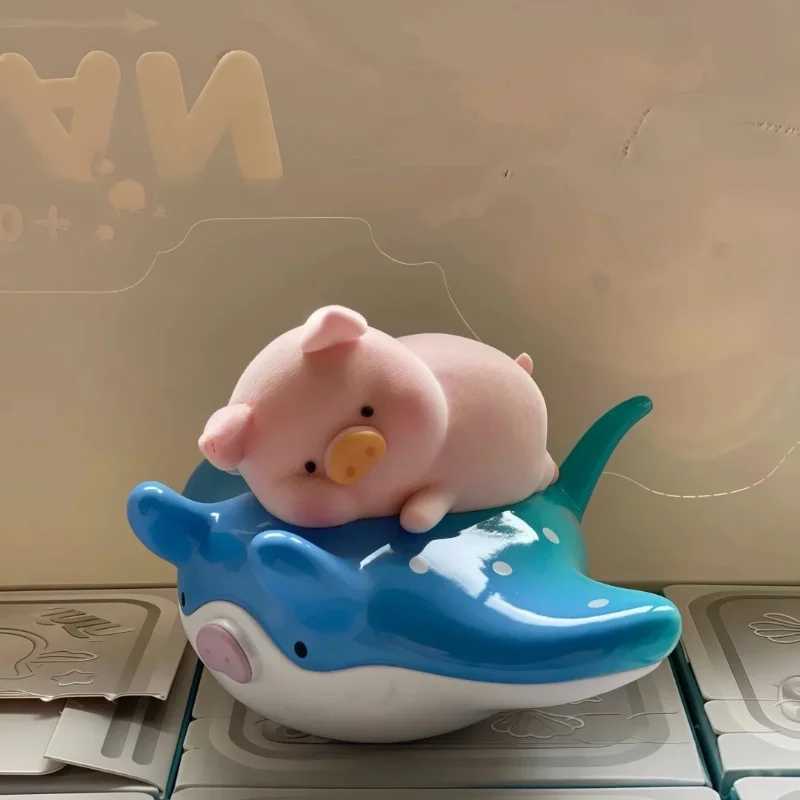 Hot action character Lulu Little Pig Ocean Lulu Little Pig Mermaid Kai Cute Doll Mystery Blind Box Decorative Toy Surprise Gift Z250504
