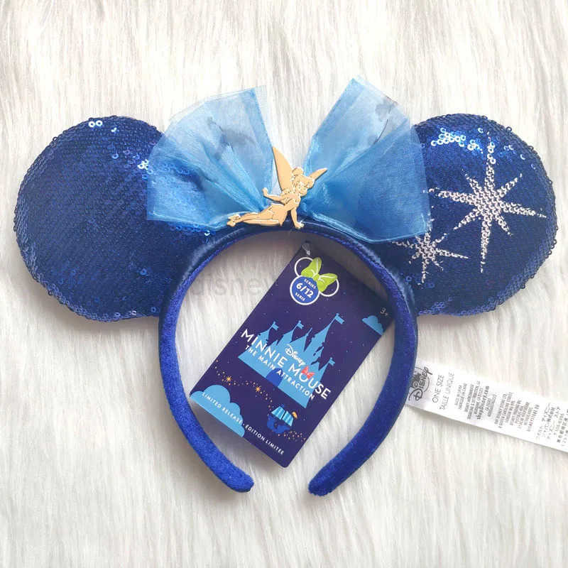 2024 Disney Mickey Mouse Headband Disney Minnie Ears Plush Headwear Childrens Boys and Girls Beauty Toys Role Playing Party DecorationXJ250504