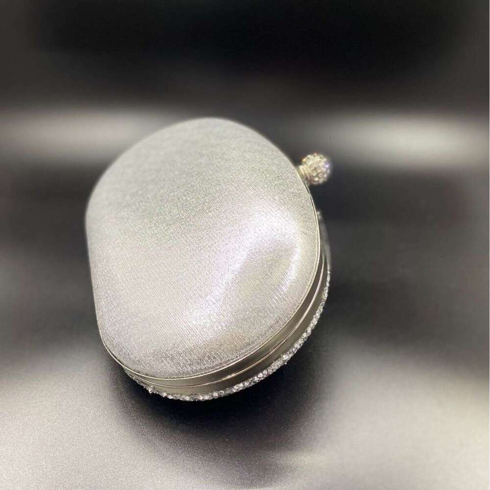Dinner Bag New Shell Full Of Sparkling Powder Glass Water Diamond Birthday Wedding Party Fashion Handheld Evening Bag KQ