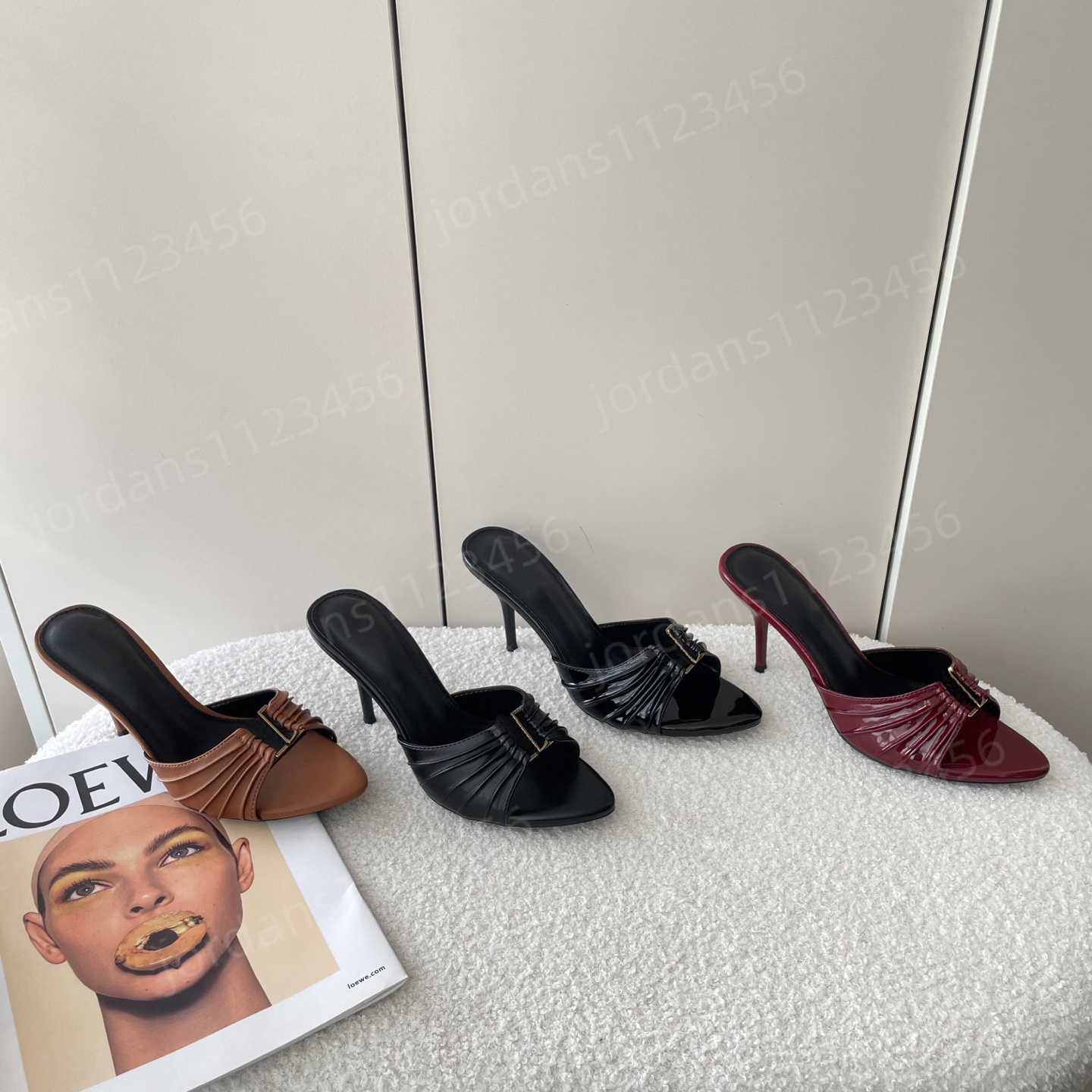 Designer fashion classic women sandal Slingbacks high heels genuine leather formal sandals party letter shoes 35-41