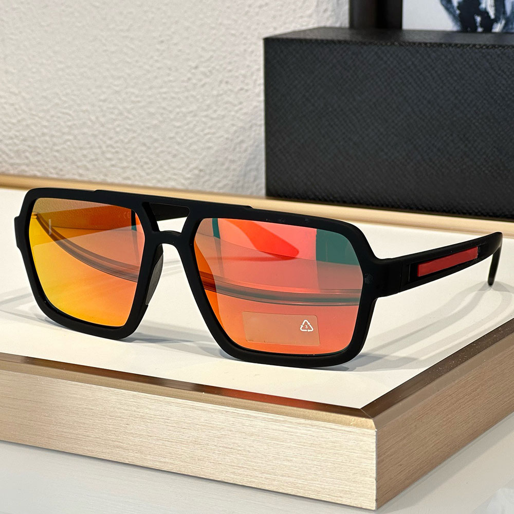 Mens Linea Rossa Sunglasses Designer Nylon Fiber Sunglasses SPS01X Classic rectangular contour sunglasses SPS01X womens designer sunglasses with original box