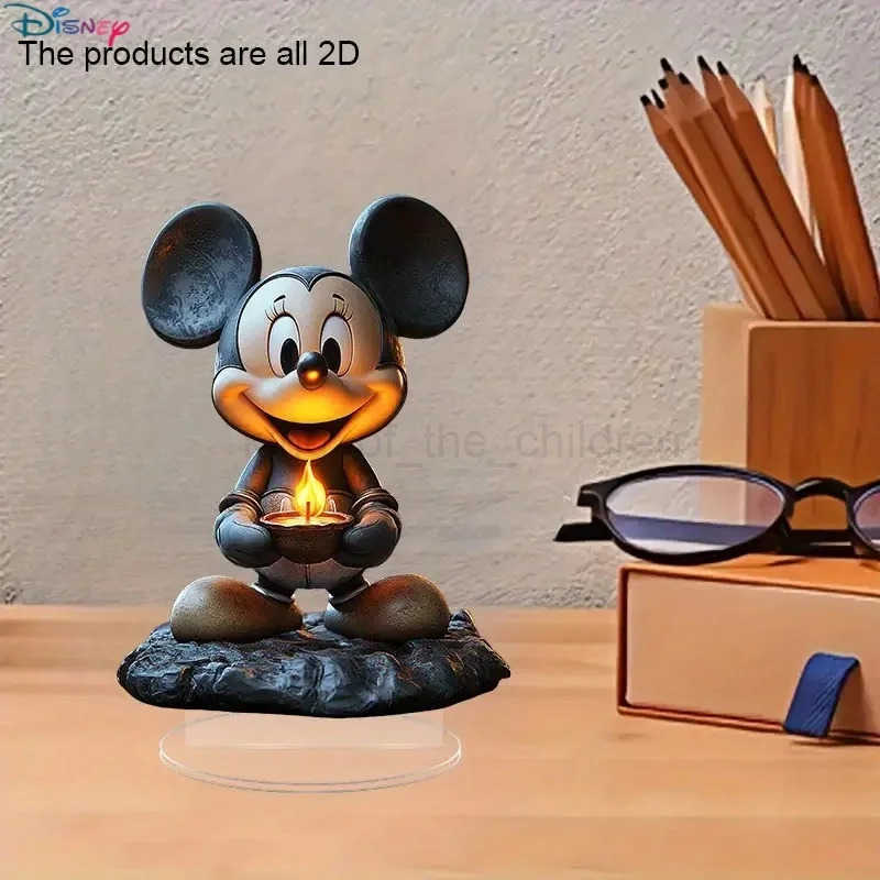 Disney Mickey Mouse animated character 2D acrylic decorative stand Mickey Mouse desktop decoration cartoon decoration childrens holiday gift W250504