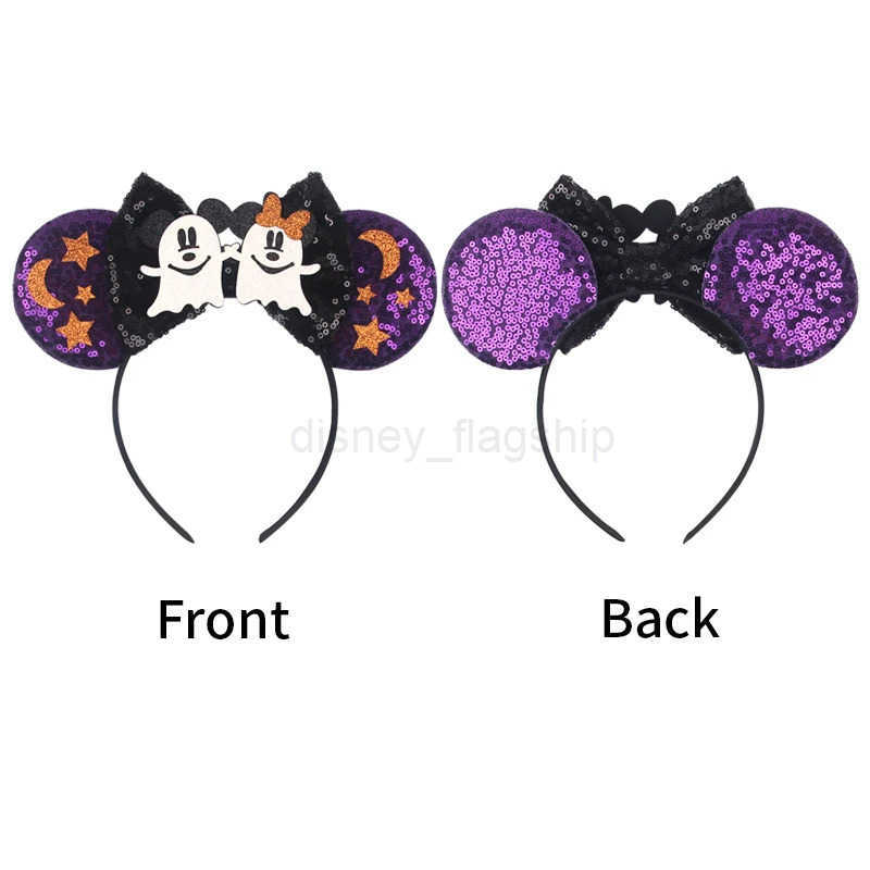 Disney 2023 Latest Halloween Disney Ears Headband Women Festival Mickey Mouse Hairband Kids Party Villains Cosplay DIY Hair AccessoriesXJ250504