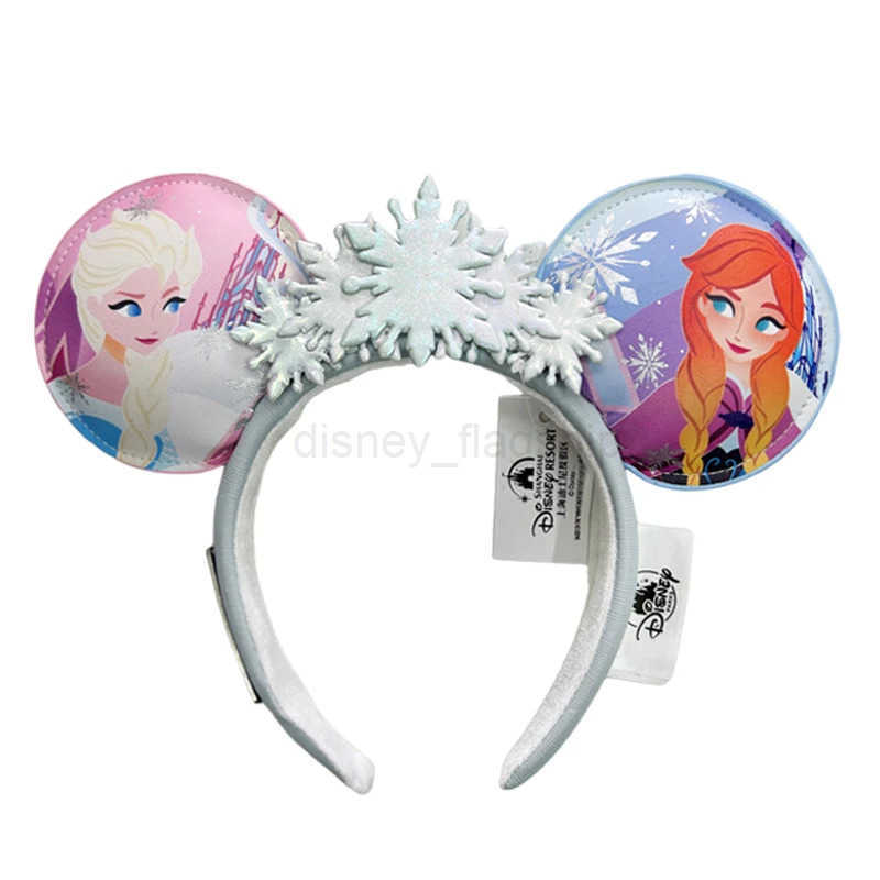 Disney 2024 Disney Mouse Ear Strap Holiday Party Frozen Bow Hair COSTUME Headband Cosplay Plush Adult/Children Headband GiftXJ250504