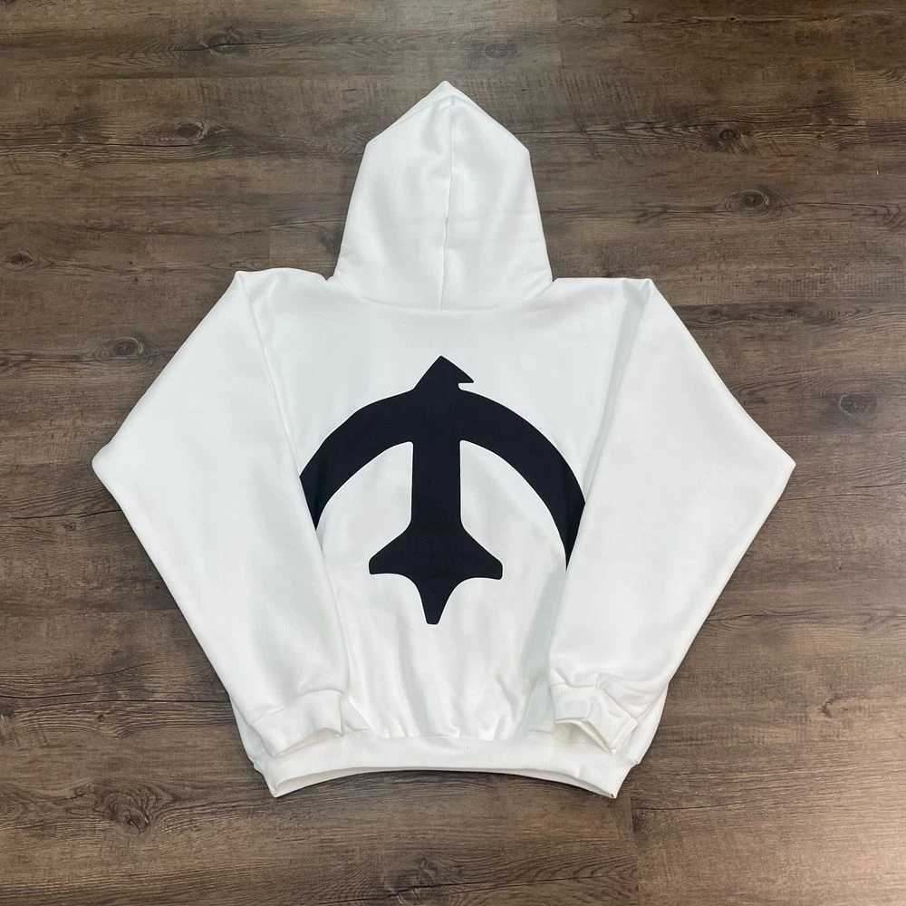 Yao888 HipHop Oversize Pullover West Men Tops Sweatshirt Streetwear Fashion High Quality 1 1 Baggy Hoodies For Men Unisex X250504