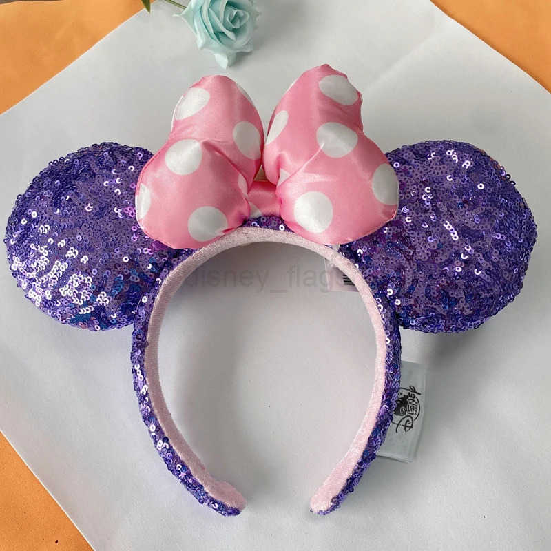 New Disney 3D PU Mickey Mouse Headband Cartoon Happy Go Round Pumpkin Headband Role Playing Plush Adult/Children HeadbandXJ250504