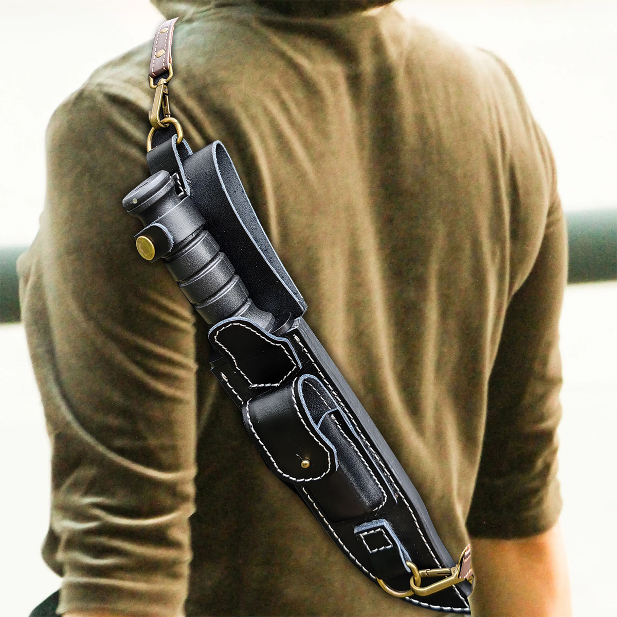 Portable Outdoor Survival Knife for Camping & Cutting - Multi-Purpose Tactical Tool