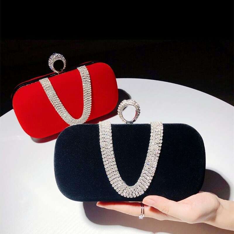 Dinner Bag New Celebrity Women S Diamond Party Qipao Dress Handheld Banquet Bag KQ