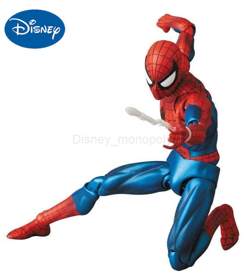 Disney Marvel Spider Man Mafex 075 the Amazing SpiderMan Comic Ver Joints Movable Figure Model Toys 16cm Z250504