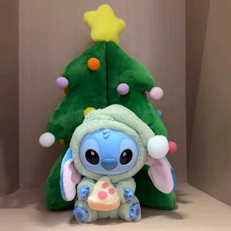 Disney Miniso Stitch Animals Party Series Blind Box Toys Cute Mystery Box Floating Fluffy Doll Decorative Gifts Authentic Z250504