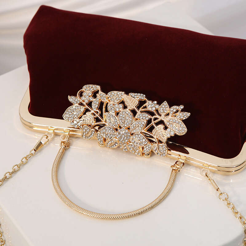 Dinner Bag New Handmade Beaded Pearl Wrist Set With Water Diamond Qipao Banquet Bag KQ