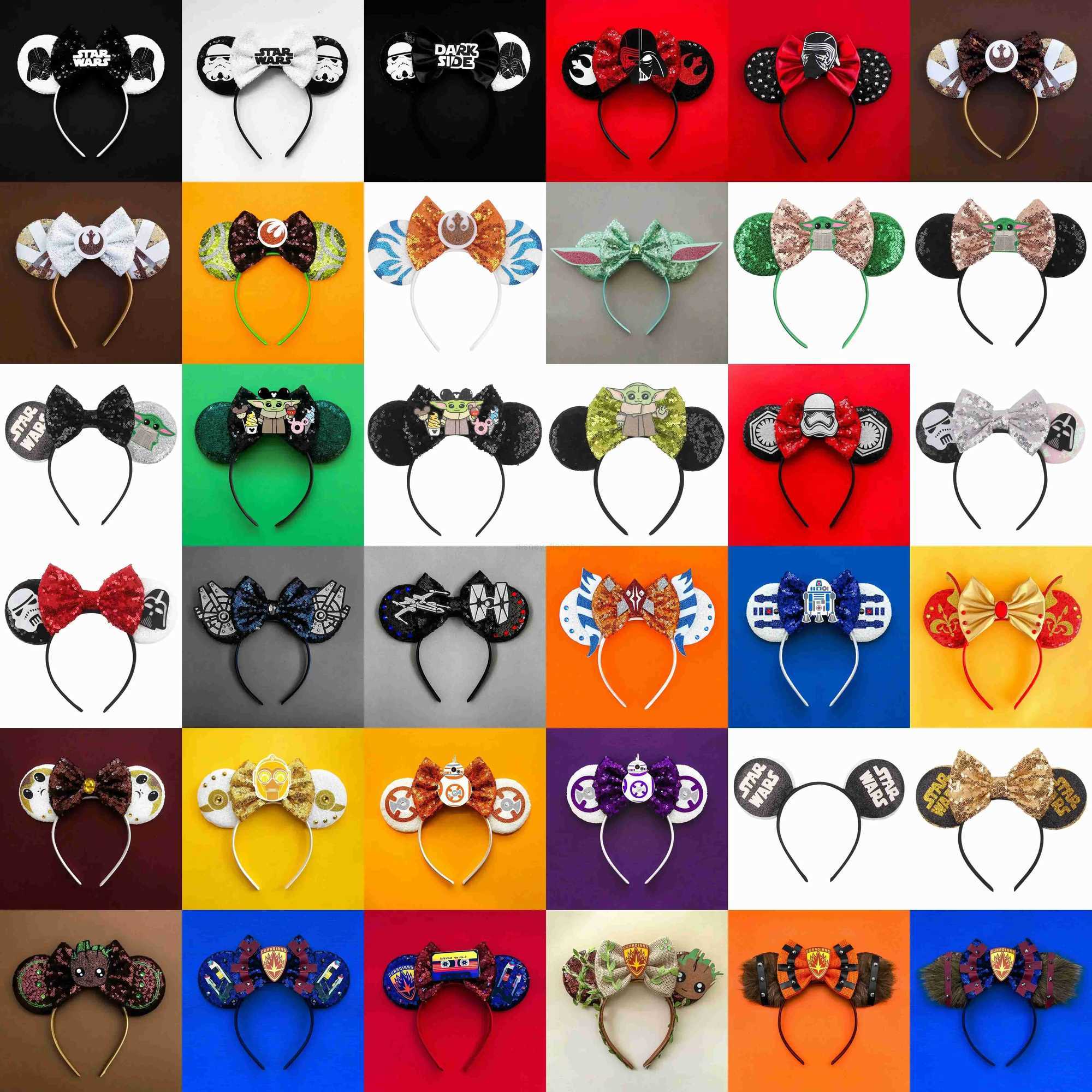 Disney Captain America Headband Girls Marvel Thor Mjolnir Spider Man Iron Man Hairband Women Avengers Ears Hair Accessories KidsXJ250504