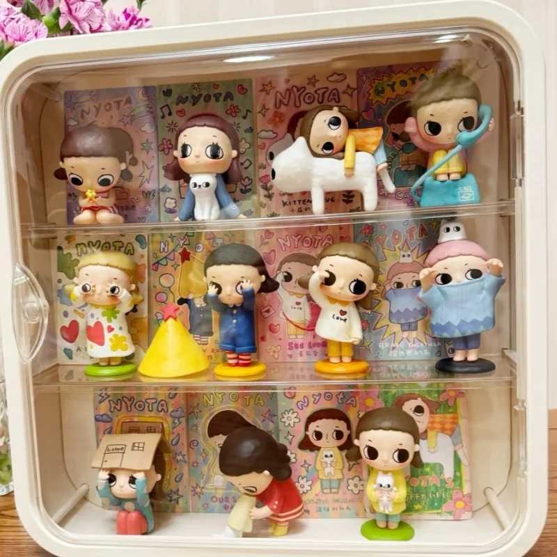 The real Nyota V1 Fluffy Life series blind box collective action picture model toy mystery box desktop decoration holiday gift box Z250504