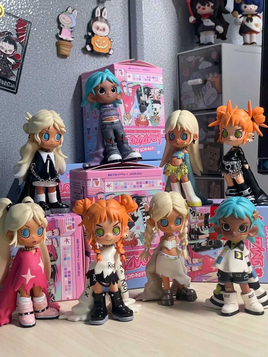 Lil Peach Riot Loading Series Blind Box PvcSweet and Hot Punk Band Mystery Box Dollty Lil Peach Riot Decorative Doll Gift Z250504
