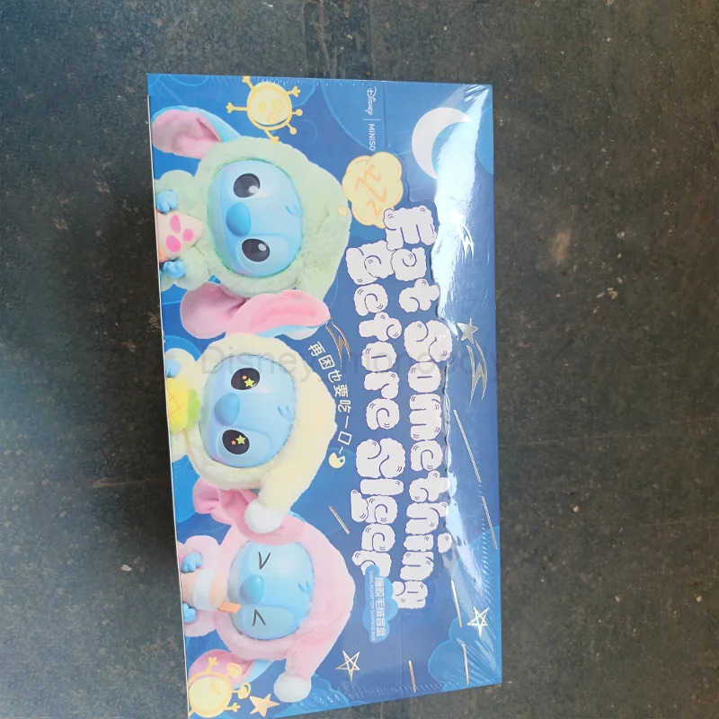 Disney Real Disney Lilo Stitch Pajama Party Series Vinyl Doll Blind Box Toy Animated Character Stitch Doll Decorative Toy Childrens Gift Z250504