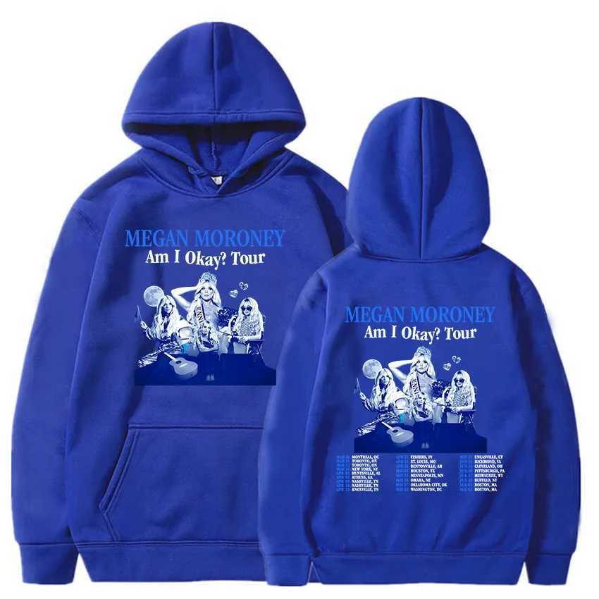 Am I Okay Tour 2025 Hoodies Megan Moroney Printing Sweatshirt sudaderas hombre Men/Women Clothes Casual Long Sleeve Winter Hoody X250504