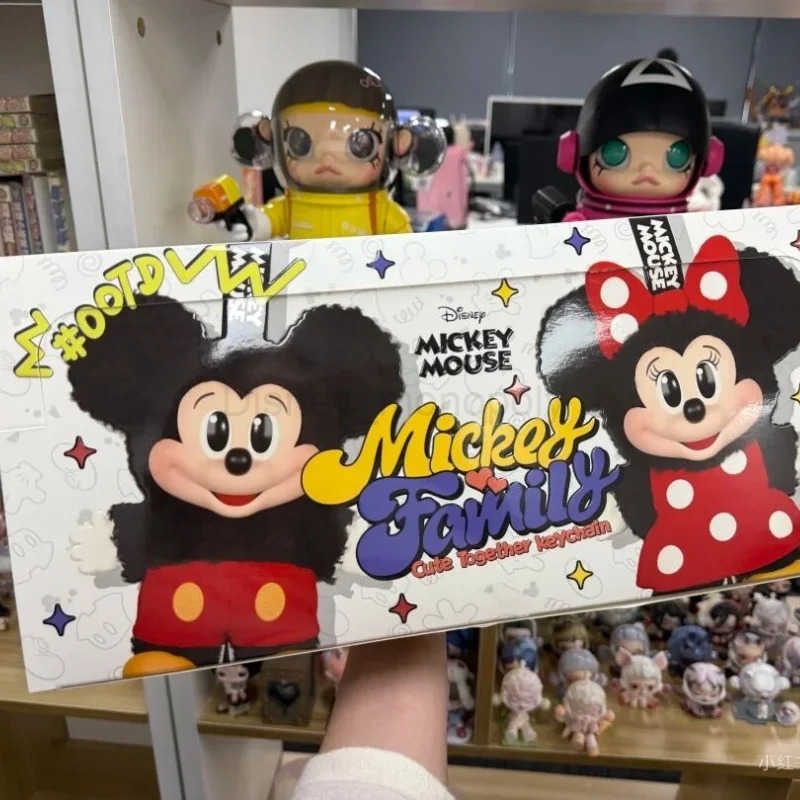 Disney 2025 New Mickey Family Cute Pendant Series Handmade Blind Box Toy Decoration Sewing Labubu Same Style Holiday Gift Z250504