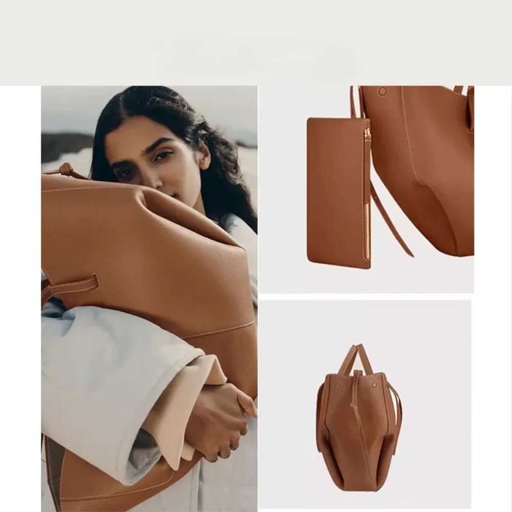 Large capacity wing bag ten font handbag retro European and American niche bucket arm pit handbag fashionable elegant classic styleW250504