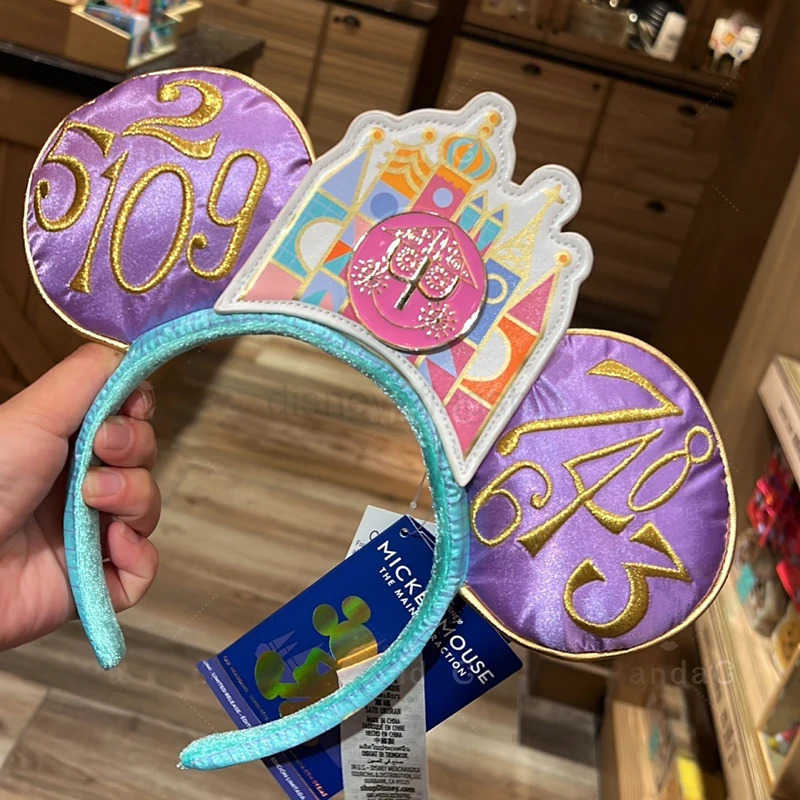 Disney Mickey Ears Headband Disneyland Little World Cosplay Hairband Festival Party Hairband Adult/Kids Hair AccessoryXJ250504