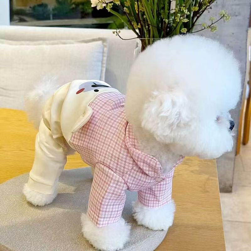 T00129 Summer Thin Lace Strawberry Pet Teddy Panda Cat Schnauzer Poodle Small Dog Clothes