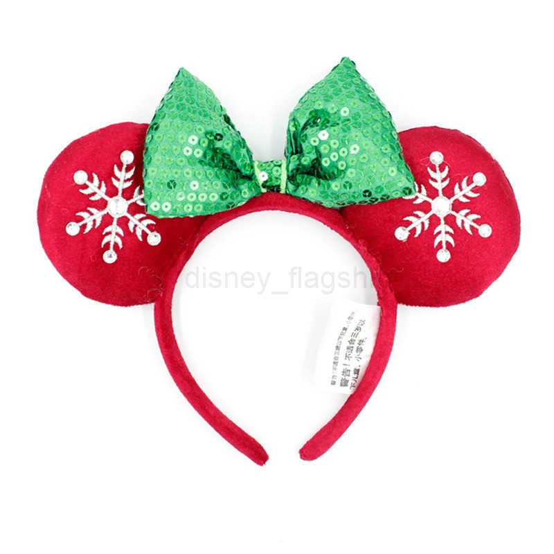 Disney 2024 high-quality Disney Minnie headband with sequined ears COSTUME Halloween cosplay plush gift mouse doll girl headbandXJ250504