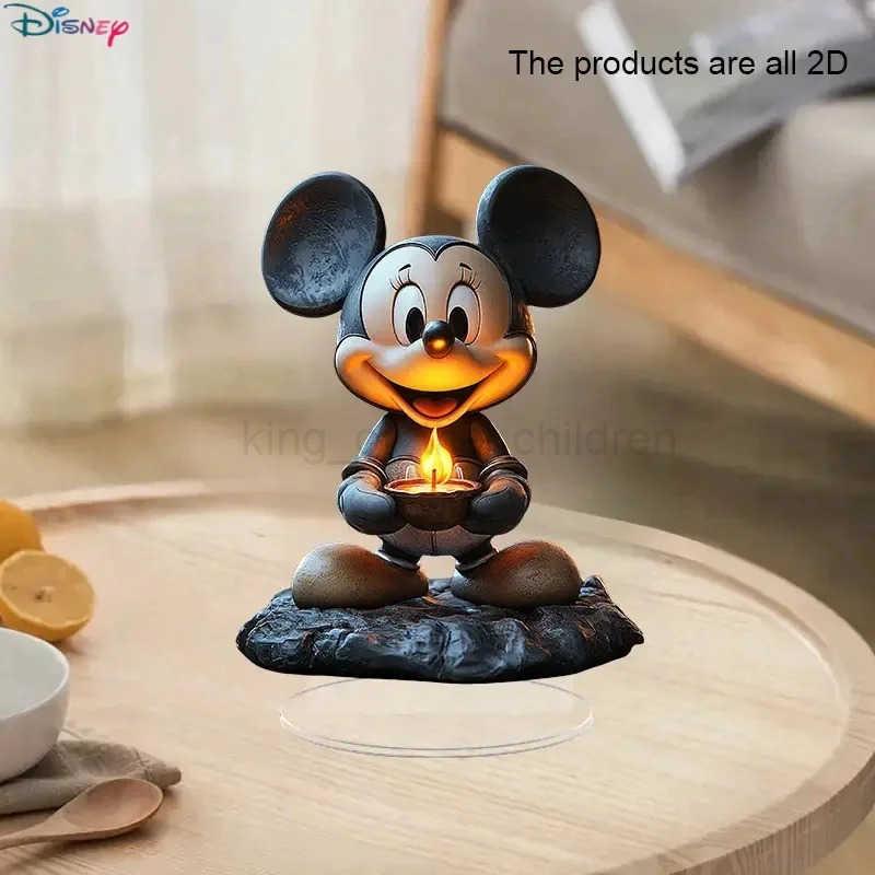 Disney Mickey Mouse animated character 2D acrylic decorative stand Mickey Mouse desktop decoration cartoon decoration childrens holiday gift W250504
