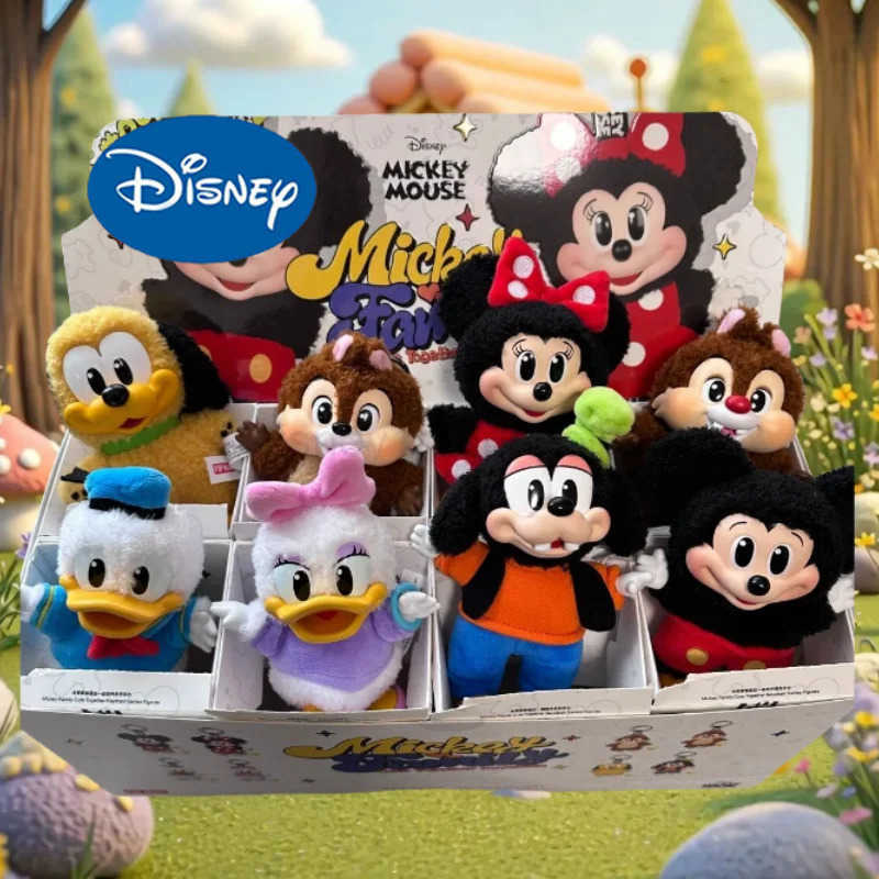 Disney 2025 New Mickey Family Cute Pendant Series Handmade Blind Box Toy Decoration Sewing Labubu Same Style Holiday Gift Z250504