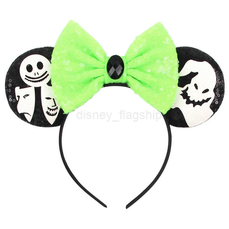 Disney 2023 Latest Halloween Disney Ears Headband Women Festival Mickey Mouse Hairband Kids Party Villains Cosplay DIY Hair AccessoriesXJ250504