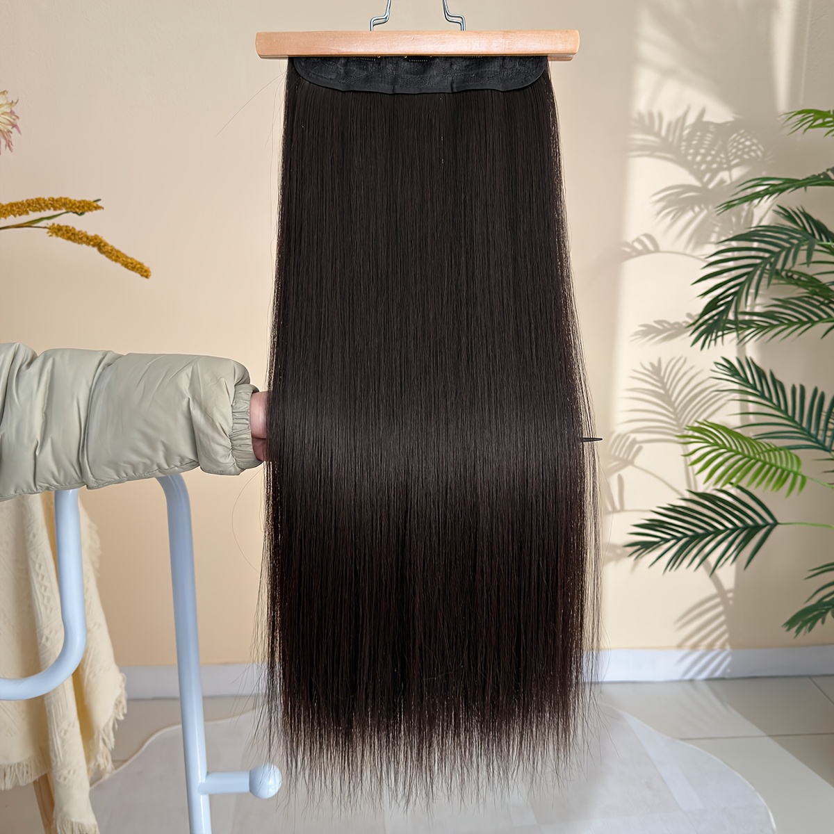 Stylish All-In-One Synthetic Hair Extension Sheet - Perfect for Parties, Holidays (Easter/Halloween/Christmas)