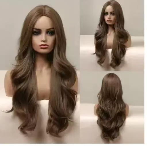 hot Ladies selling lace 13 * 4 large wave wig full head set wig