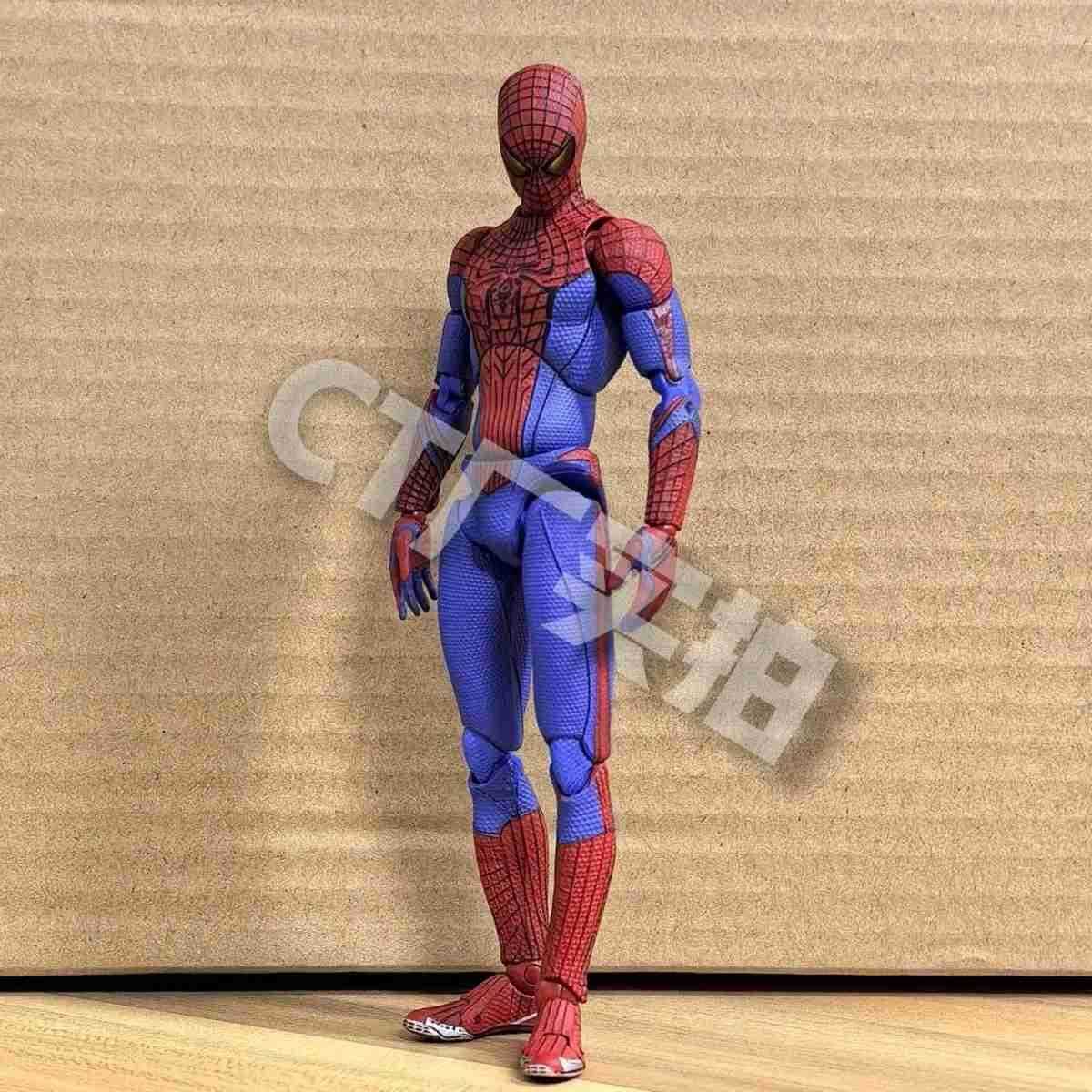 Disney Inventory CT Toy Spider Man Mafex 001 Peter Parker Andrew Garfield Character Shf Spider Man Amazing Spider Man Action Character Gift Z250504