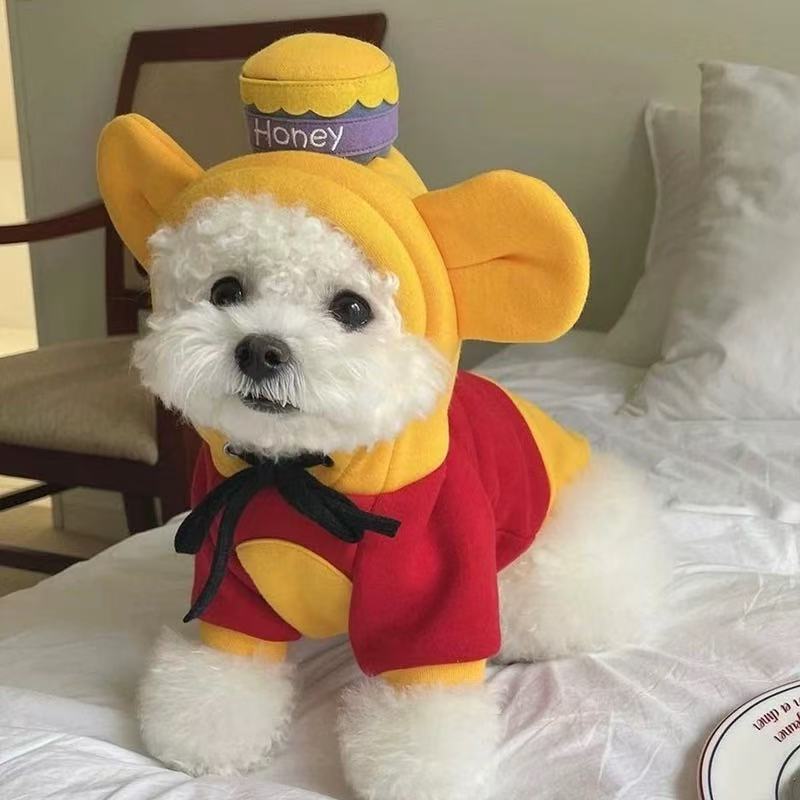 T00136Bichon/Frizee Comfort Fleece Coat Adorable T00136 Design Ideal For Chilly Seasons