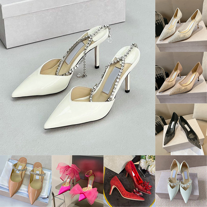 Designer Elegant Womens Womens Rhingestone Pumps Sandals Sandals Sandals, confortable talons hauts pour les chaussures habillées élégantes de mar