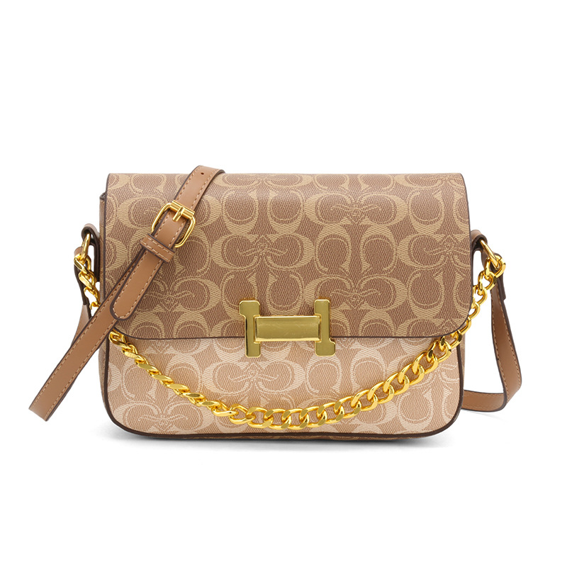A new fashionable and versatile crossbody bag for women with printed single-shoulder small square bags 2025s hot