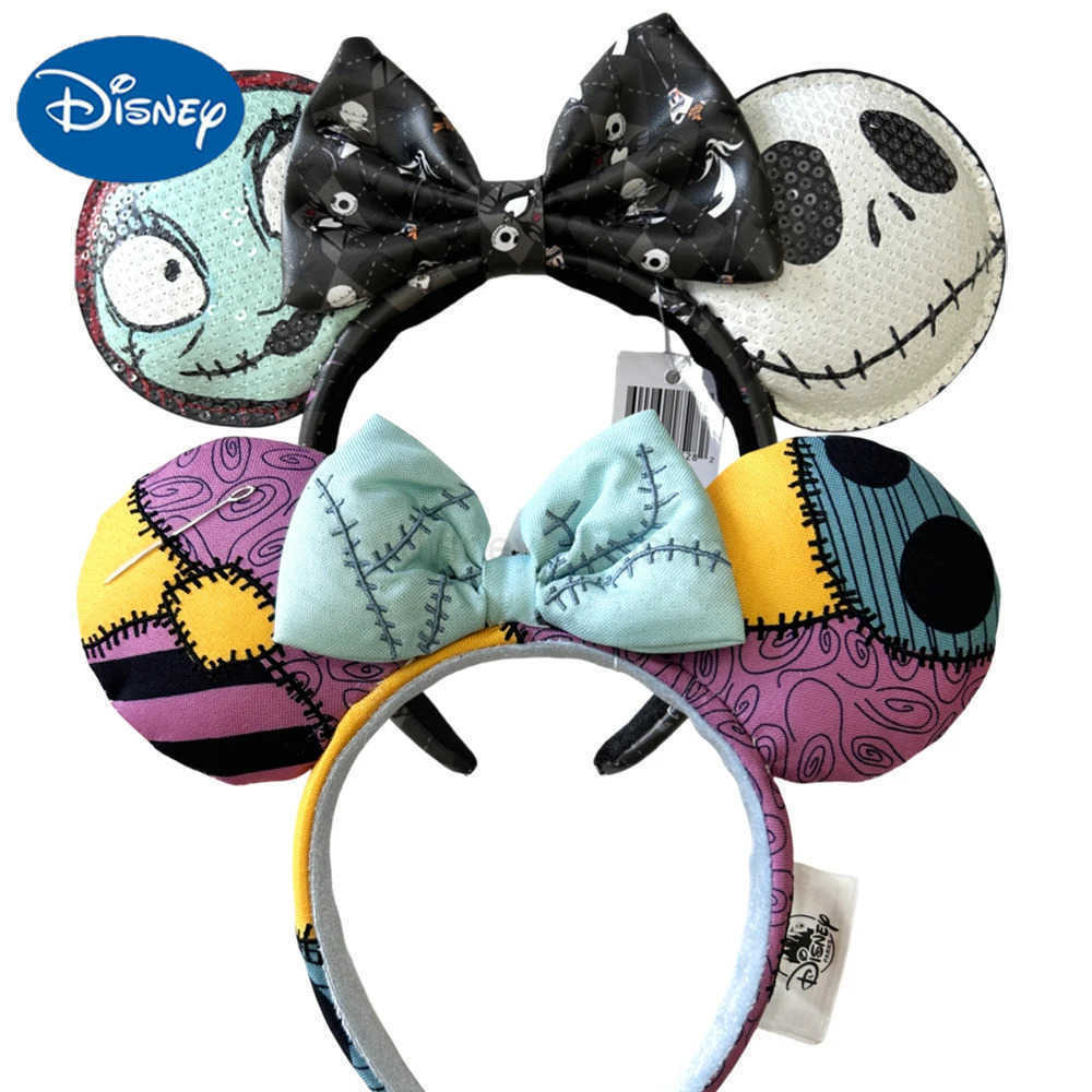 Disney Mickey Mouse Ear Headwear 2024 Loungefly Halloween Friday Night Minnie Ear Headwear for Adult Kids Holiday HairbandXJ250504