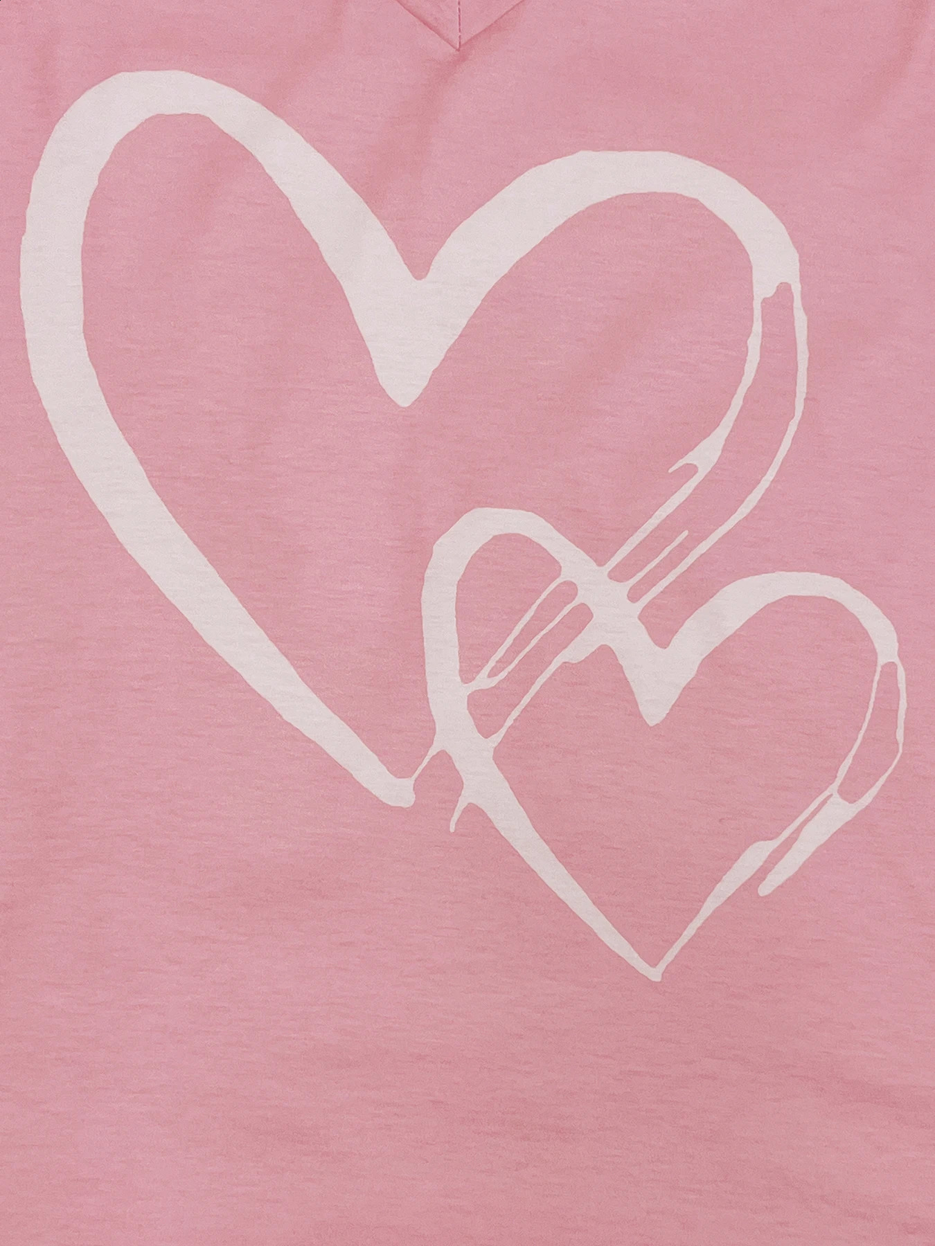 Plus Size Womens Valentines Day Shirt Love Heart Graphic Long Sleeve Tshirt Casual Cute Gift Vneck Top 250430Z