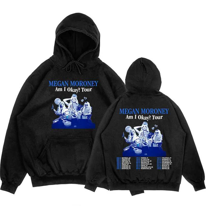 Am I Okay Tour 2025 Hoodies Megan Moroney Printing Sweatshirt sudaderas hombre Men/Women Clothes Casual Long Sleeve Winter Hoody X250504