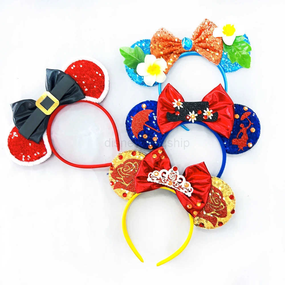 Disney Latest Festival Party Mickey Mouse Ears Headband For Kids Festival Spider Bat Hairband Kids Party Hair AccessoriesXJ250504