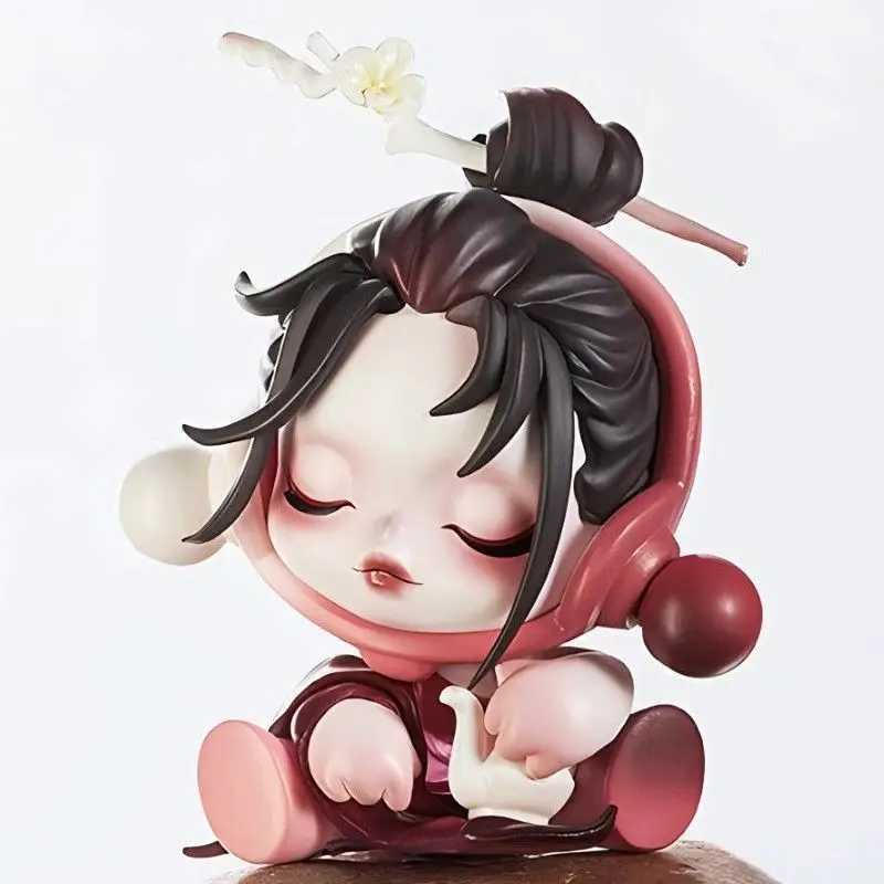 SKULLPANDA The Ink Plum Blossom Series Blind Box Toys Anime Action Figure Surprise Mystery Box Dolls Gift Copy 1 1 Made in China Z250504