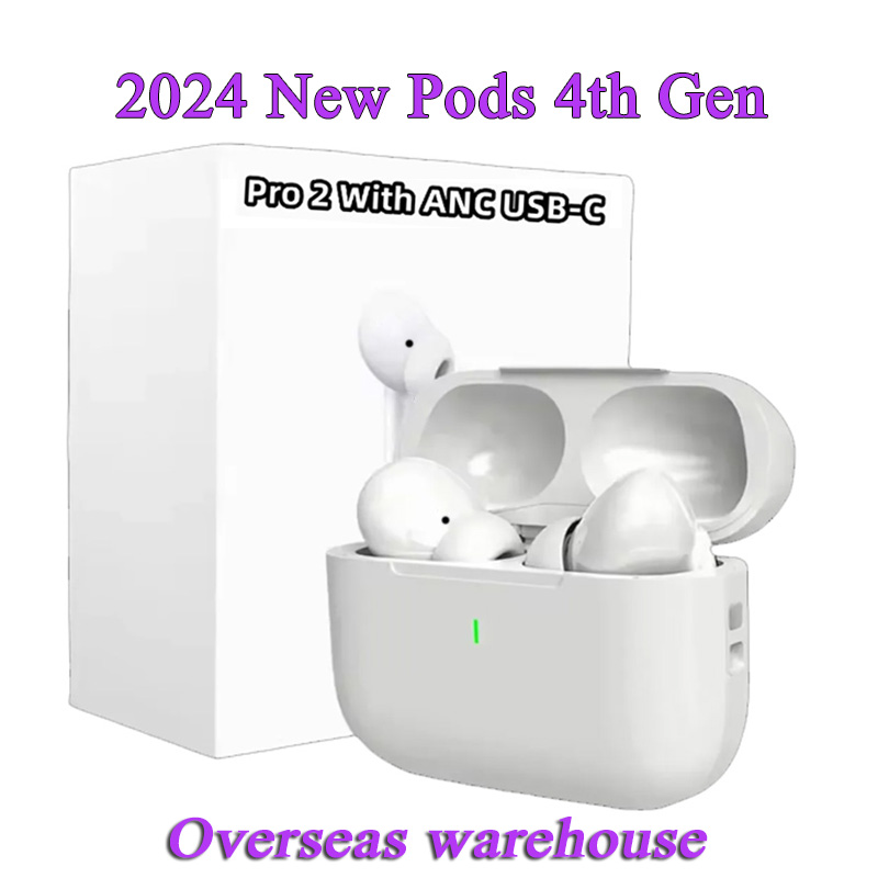USA Stock Pods 4th Gen Pods Pro 2 USB C ANC Wirless earphones real serial NO.connect Rename Wireless Bluetooth Headphones In-Ear Pods 3rd tws earbuds for xiaomi iPhone