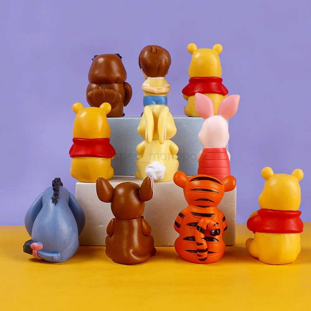 Disney Cartoon Winnie The Pooh Piglet Tigger Eeyore Rabbit Owl Anime Action Figures Toys Collection Model Doll For Kids Christmas Gift Z250504