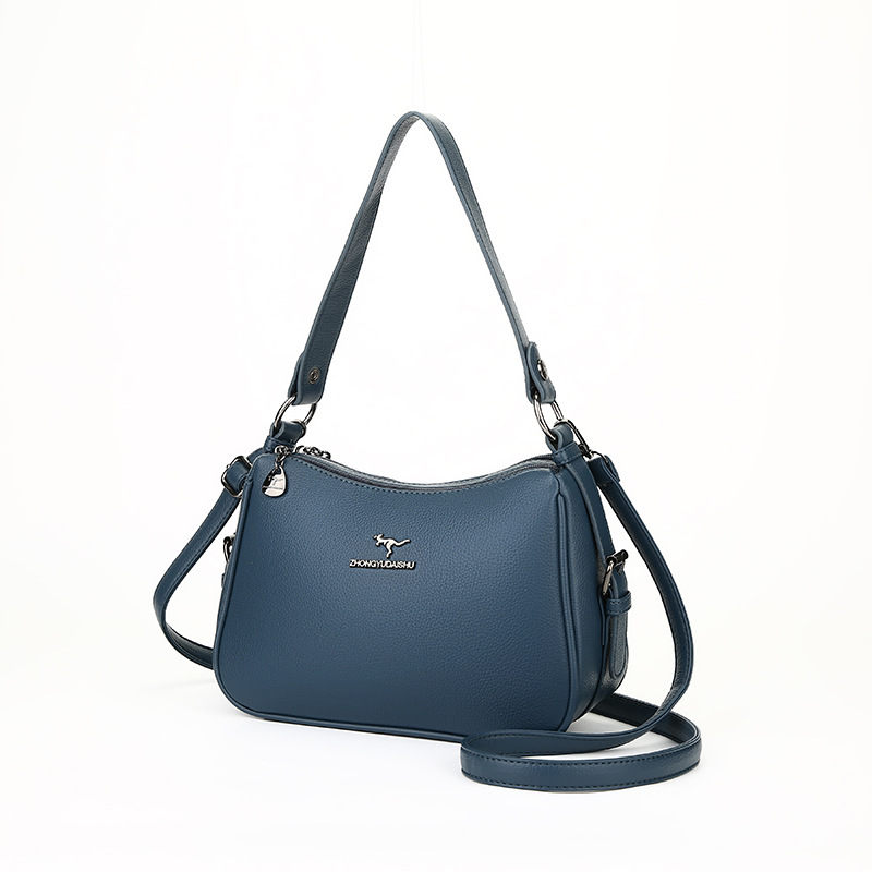 New simple fashionable versatile and elegant single-shoulder underarm bag, crossbody bag, high-end soft leather women's bag