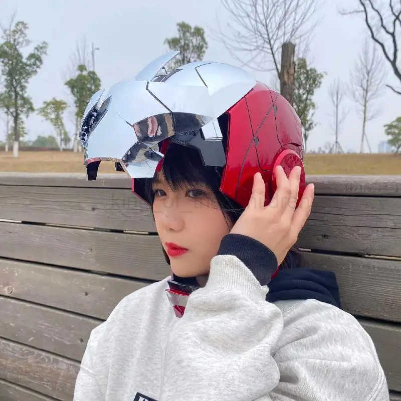 Disney Iron Man 1 1 Helmet Mk5 Mk50 Avengers War Machine Cosplay Electric Open Close English Voice Remote Control Toys Christmas Gifts W250504