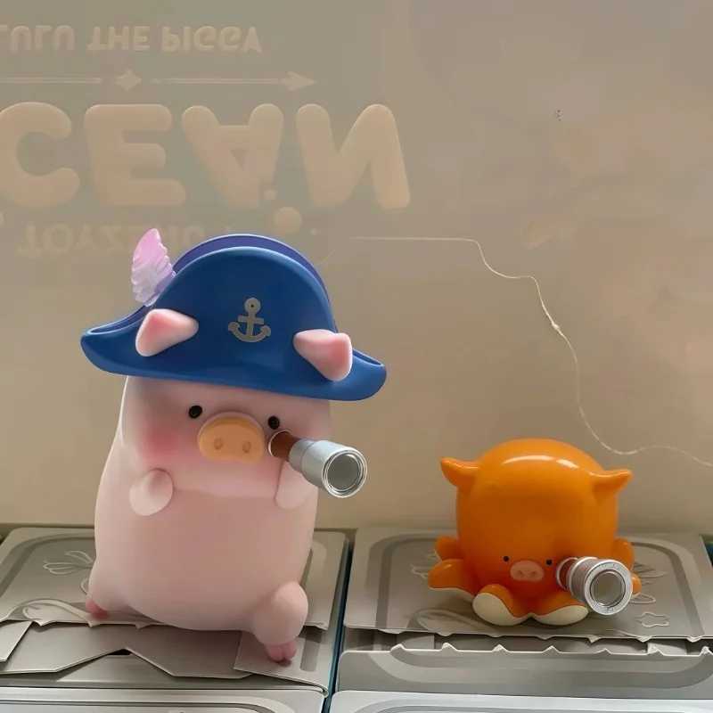 Hot action character Lulu Little Pig Ocean Lulu Little Pig Mermaid Kai Cute Doll Mystery Blind Box Decorative Toy Surprise Gift Z250504
