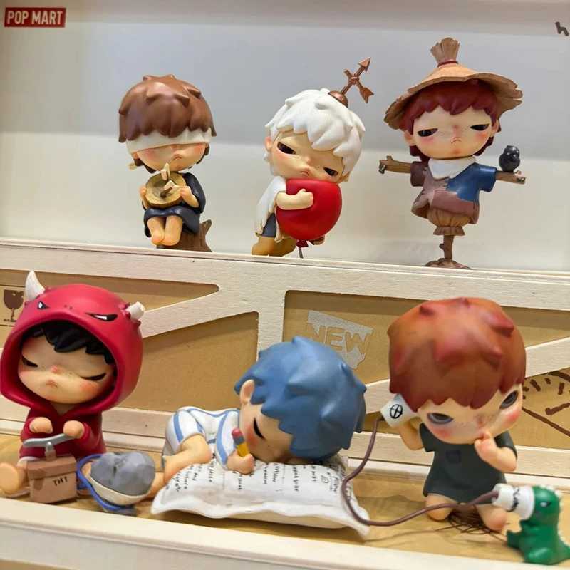 Authentic 16cm Hirono Shelter Series Blind Box Action Chart Trend Chart Family Mystery Box Doll Series Kaii Christmas Gift Z250504